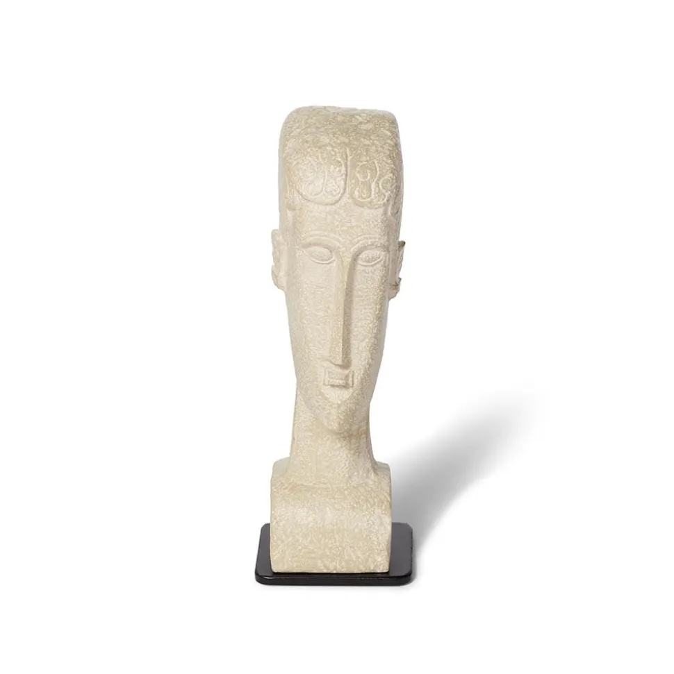 The Metropolitan Museum of Art Sculpture*Amedeo Modigliani: Medium Stone Tete Sculpture