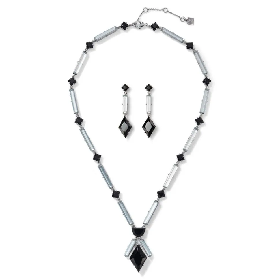 The Metropolitan Museum of Art Jewelry Sets*American Deco Pendant Necklace And Long Pendant Earrings Set