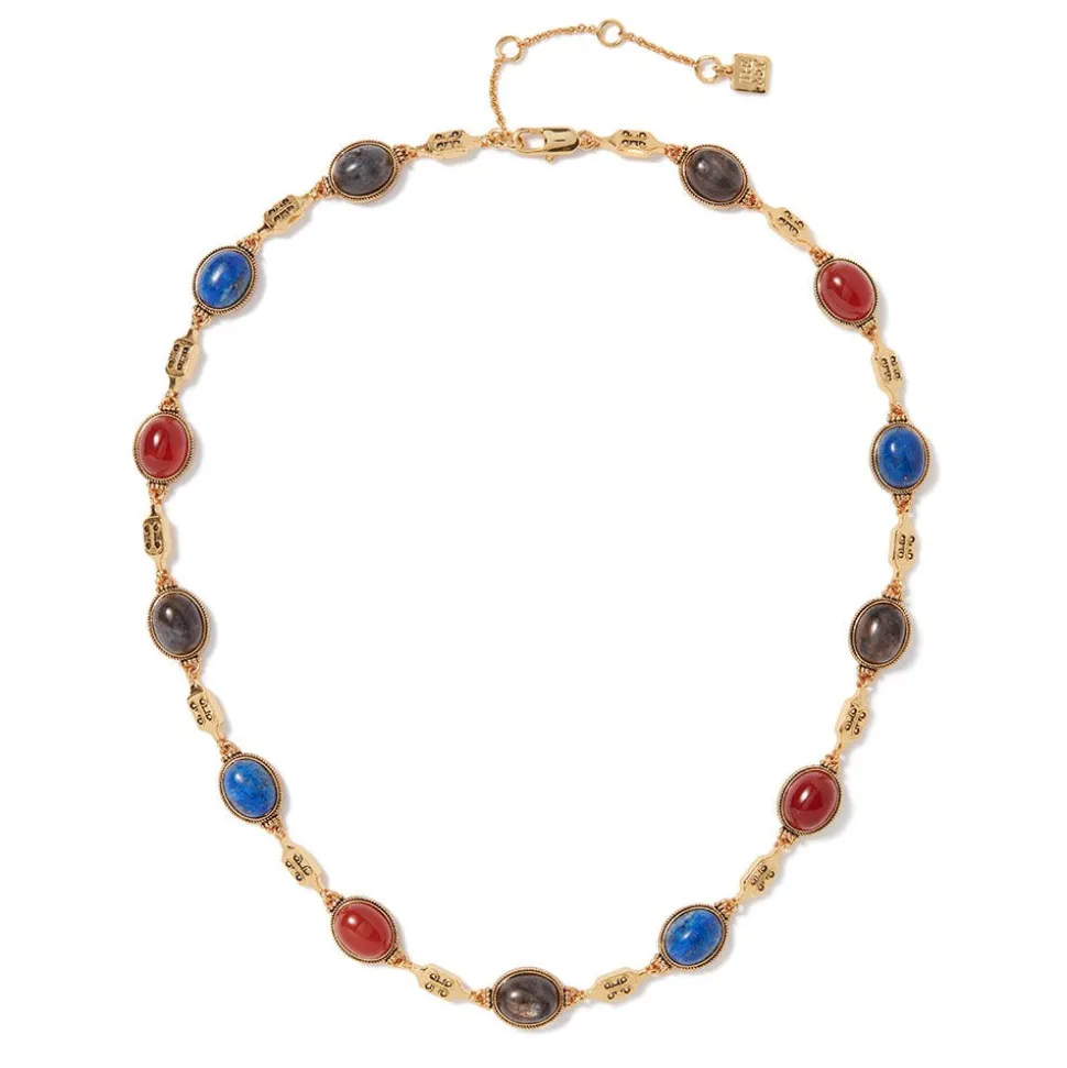 The Metropolitan Museum of Art Jewelry Sets*Ancient Gems Multistone Statement Necklace And Triple-Drop Lapis Earrings Set