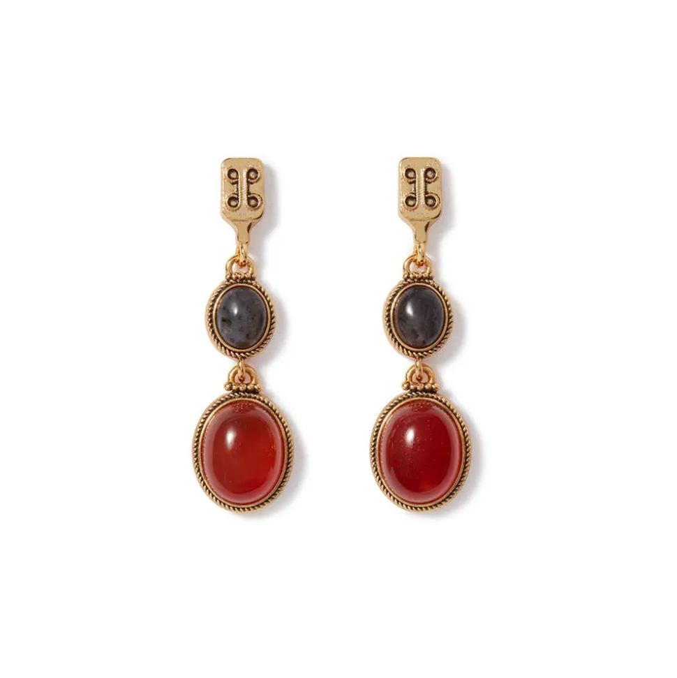 The Metropolitan Museum of Art Earrings*Ancient Gems Two-Tone Drop Earrings