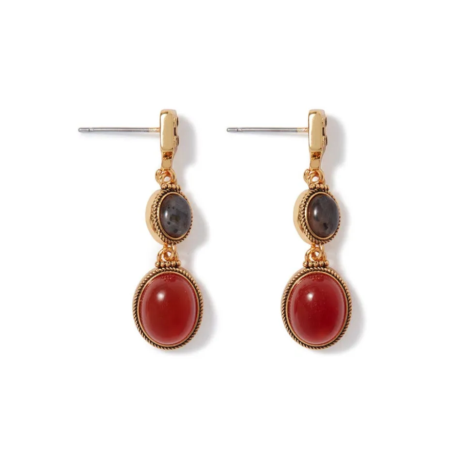 The Metropolitan Museum of Art Earrings*Ancient Gems Two-Tone Drop Earrings