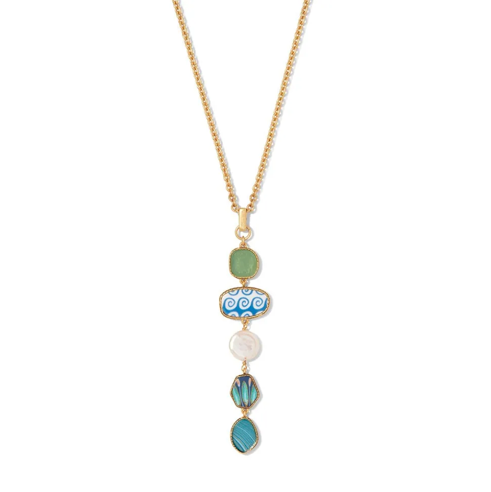 The Metropolitan Museum of Art Necklaces*Ancient Mixed Motifs Glass Pendant Drop Necklace