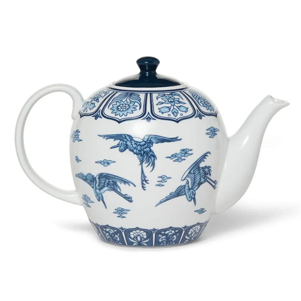 The Metropolitan Museum of Art Tableware*Blue & White Cranes Teapot