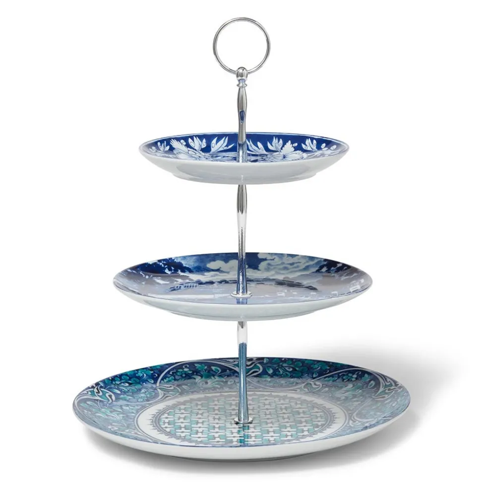 The Metropolitan Museum of Art Tableware*Blue & White Three-Tier Server