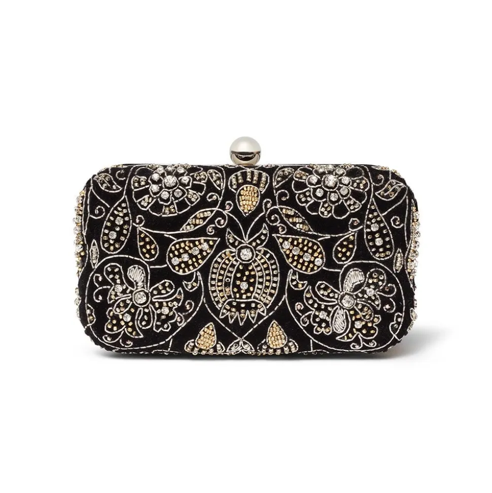 The Metropolitan Museum of Art Bags*British Floral Beaded Clutch