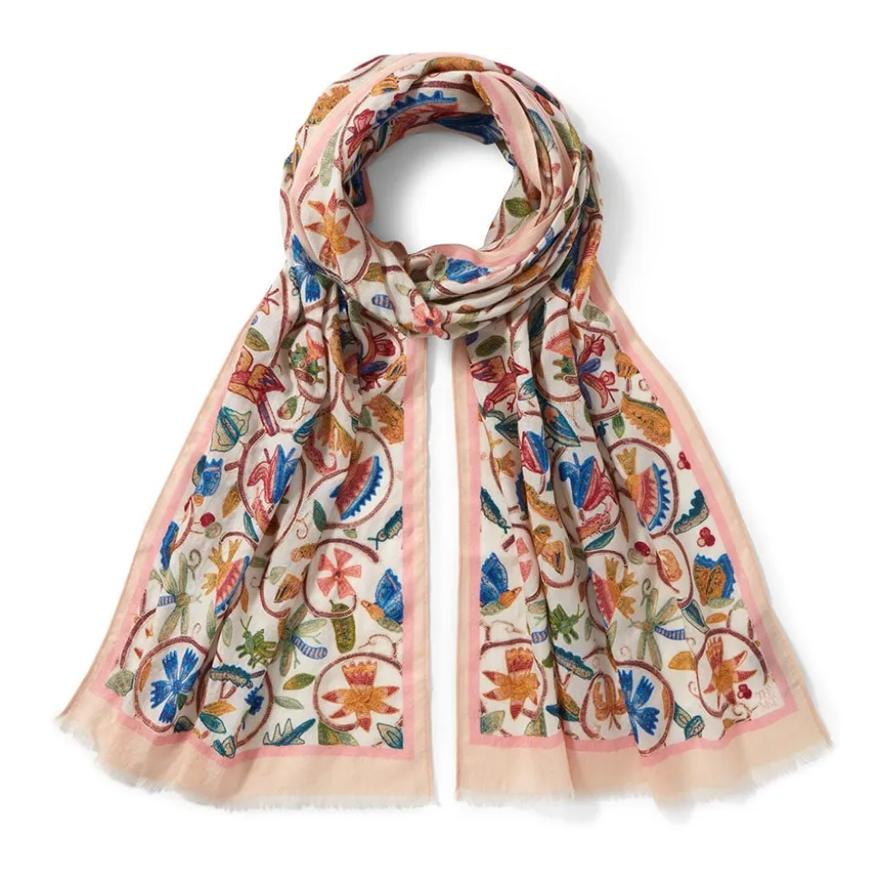 The Metropolitan Museum of Art Scarves & Wraps*British Flowering Vines Embroidered Oblong Scarf