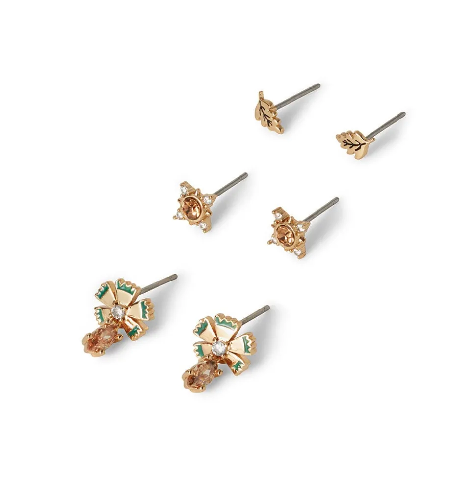 The Metropolitan Museum of Art Earrings*British Tree Of Life Flora And Stars Stud Earring Set