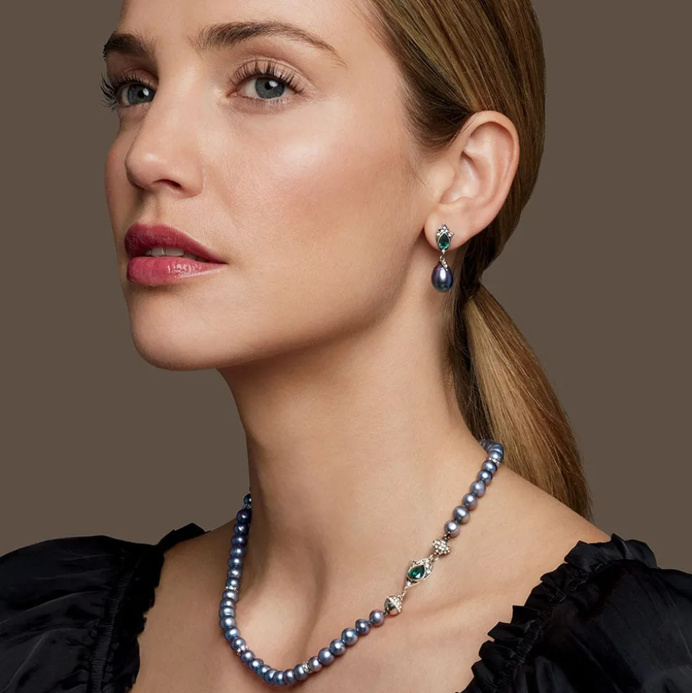 The Metropolitan Museum of Art Jewelry Sets*Chelsea Peacock Pearl Necklace And Drop Earrings Set