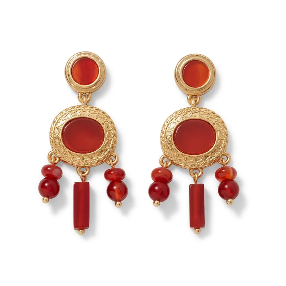 The Metropolitan Museum of Art Earrings*Classical Carnelian Chandelier Earrings