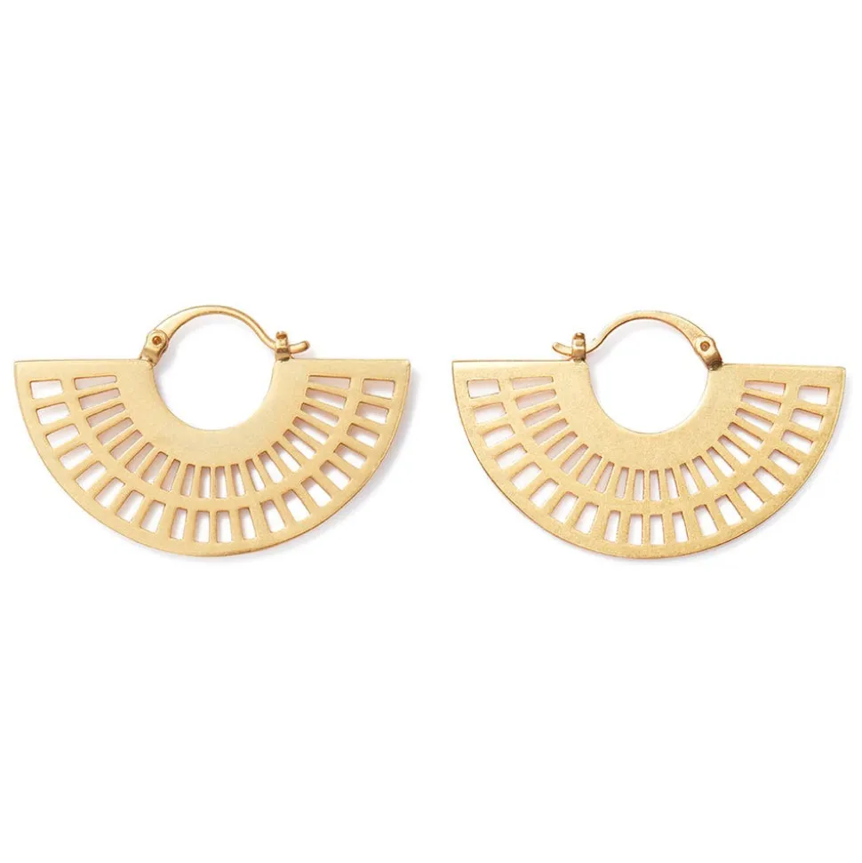 The Metropolitan Museum of Art Earrings*Crescent Cutout Hoop Earrings