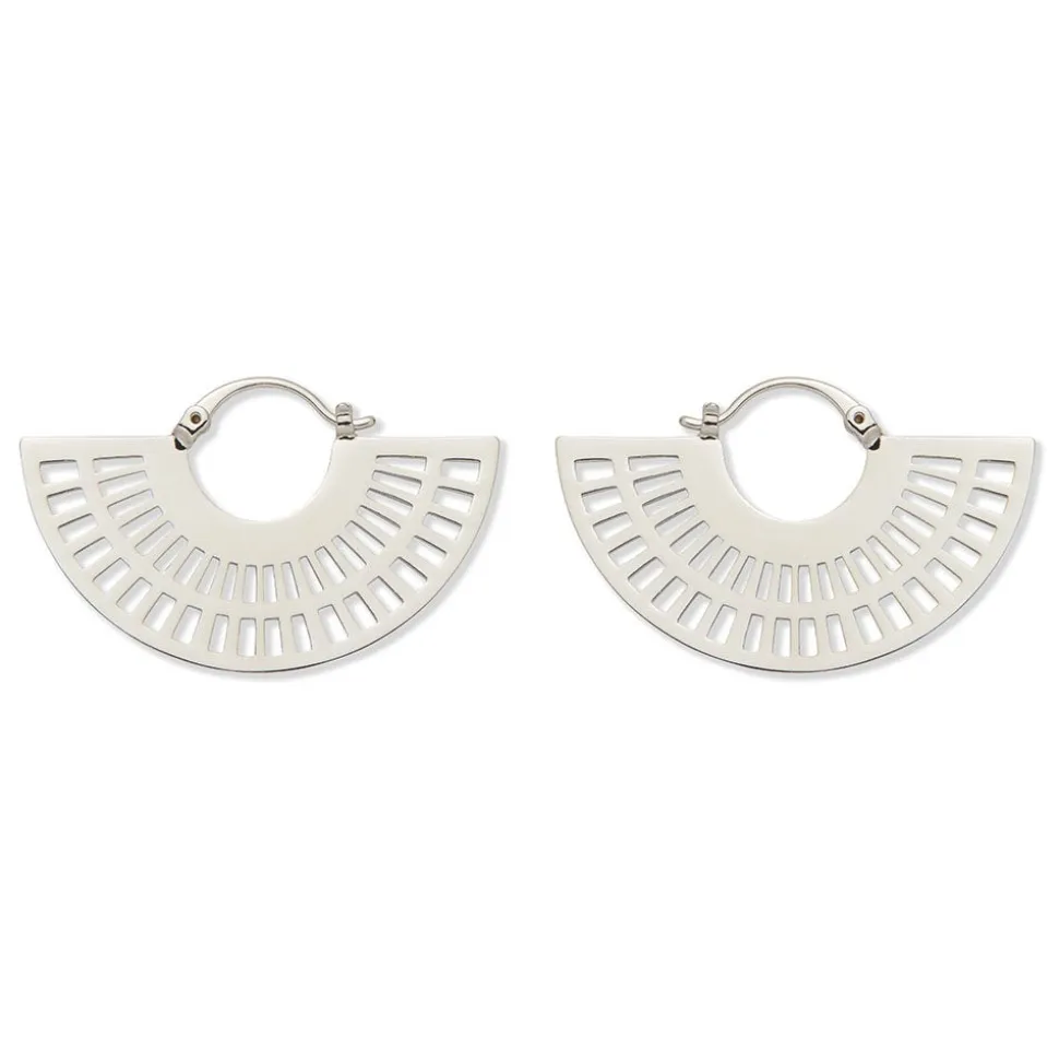 The Metropolitan Museum of Art Earrings*Crescent Cutout Hoop Earrings