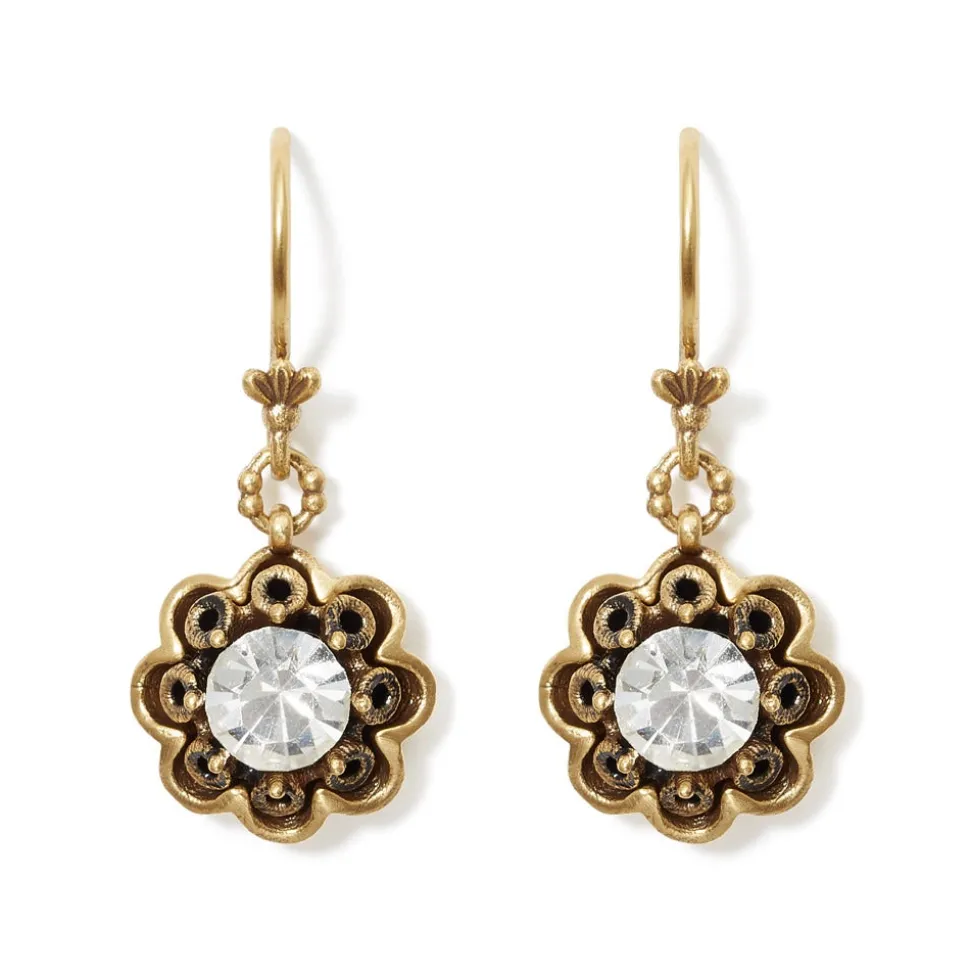 The Metropolitan Museum of Art Earrings*Crystal Rosette Drop Earrings