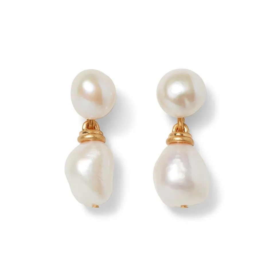 The Metropolitan Museum of Art Earrings*Cypriot Twist Pearl Double-Drop Earrings