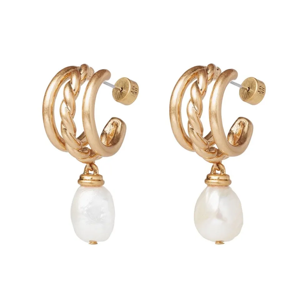 The Metropolitan Museum of Art Earrings*Cypriot Twist Pearl Triple-Hoop Earrings