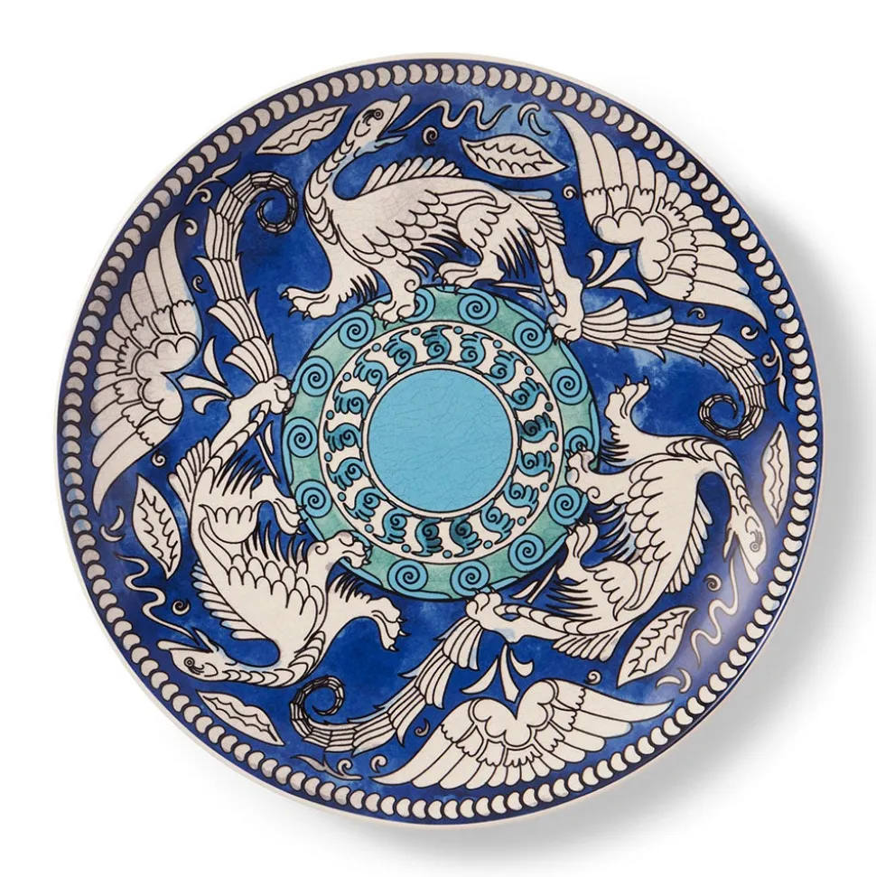 The Metropolitan Museum of Art Tableware*De Morgan Stylized Dragons Serving Plate