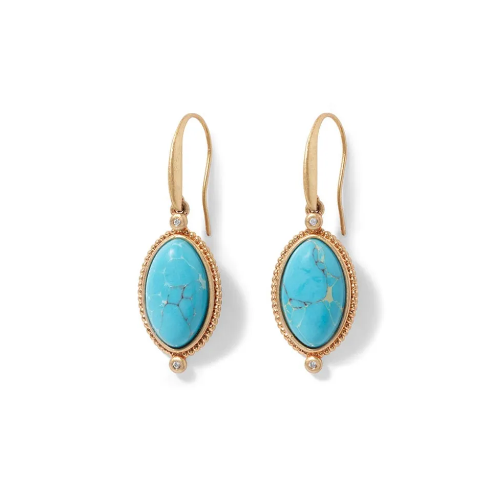 The Metropolitan Museum of Art Earrings*Egyptian Hathor Turquoise Drop Earrings