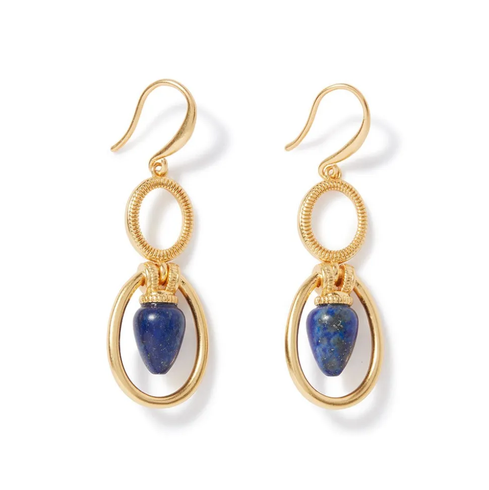 The Metropolitan Museum of Art Earrings*Etruscan Lapis Double-Drop Earrings