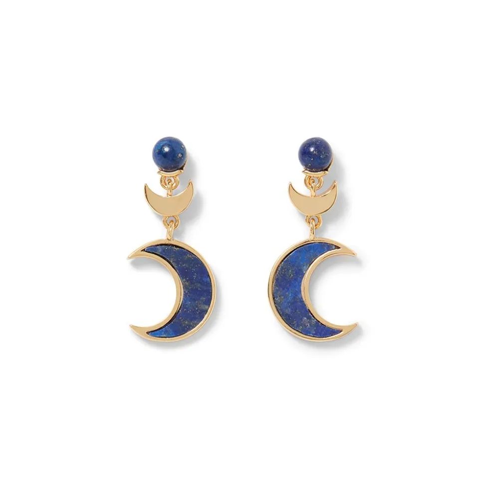 The Metropolitan Museum of Art Earrings*Fatimid Lapis Crescent Drop Earrings