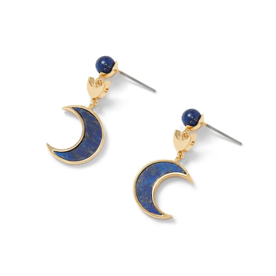 The Metropolitan Museum of Art Earrings*Fatimid Lapis Crescent Drop Earrings