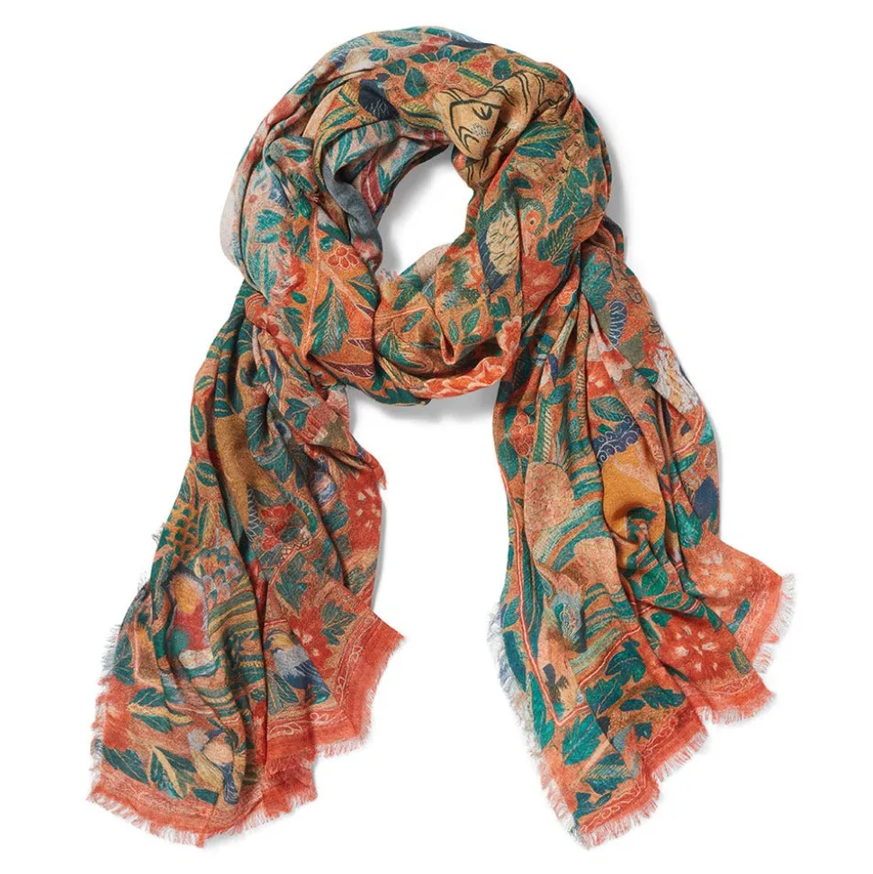 The Metropolitan Museum of Art Scarves & Wraps*Flora And Fauna Oversize Cashmere-Blend Shawl