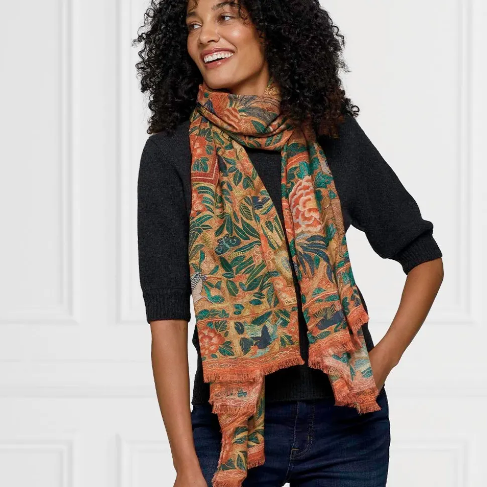 The Metropolitan Museum of Art Scarves & Wraps*Flora And Fauna Oversize Cashmere-Blend Shawl