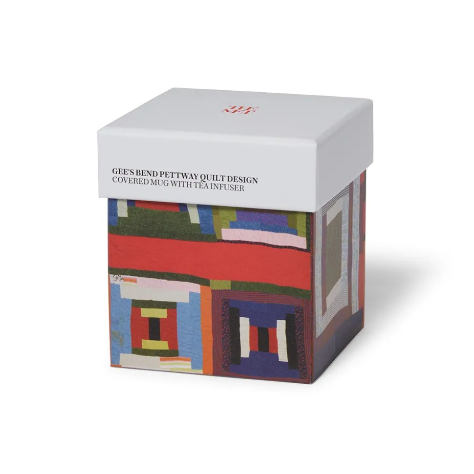 The Metropolitan Museum of Art Tableware*Gee'S Bend Pettway Quilt Design Covered Mug With Tea Infuser