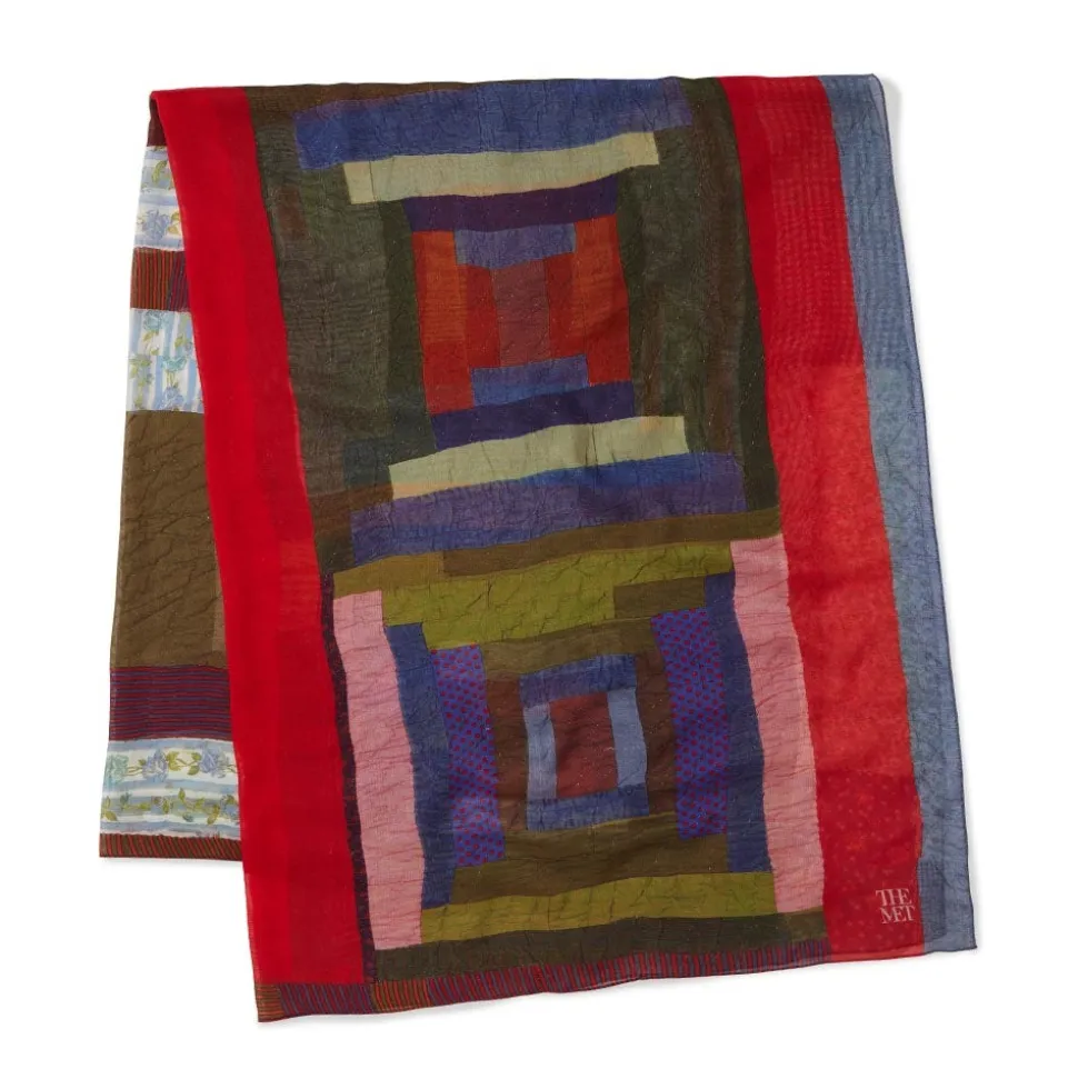 The Metropolitan Museum of Art Scarves & Wraps*Gee'S Bend Pettway Quilt Design Oblong Silk Scarf