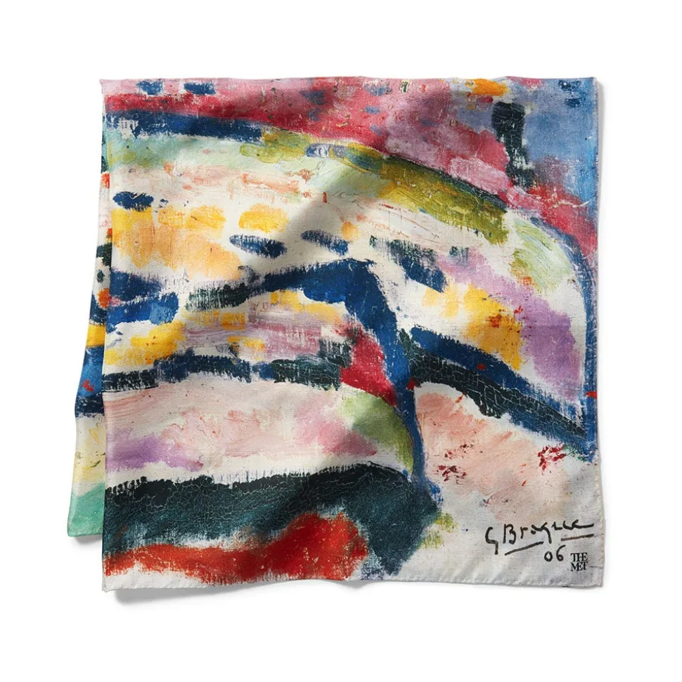 The Metropolitan Museum of Art Scarves & Wraps*Georges Braque Boats On The Beach At L'Estaque Square Silk Scarf