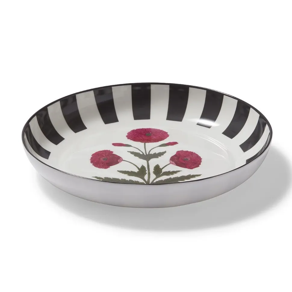 The Metropolitan Museum of Art Tableware*Good Earth Blooming Poppies Bordered Round Serving Dish