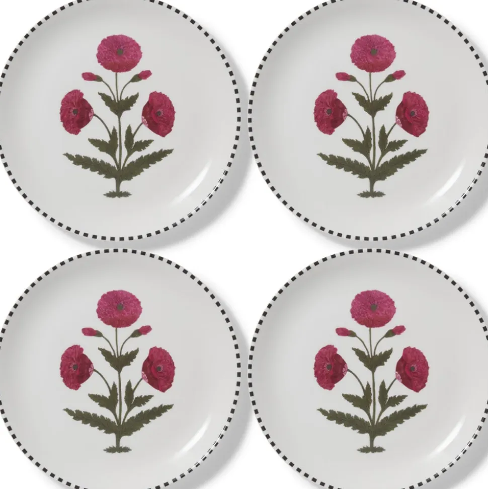 The Metropolitan Museum of Art Tableware*Good Earth Blooming Poppies Dinner Plate Set