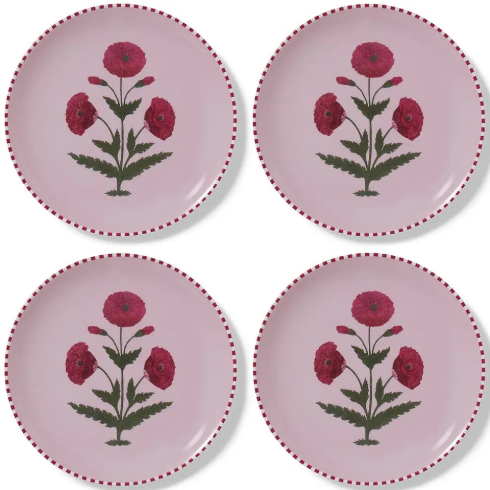 The Metropolitan Museum of Art Tableware*Good Earth Blooming Poppies Dinner Plate Set