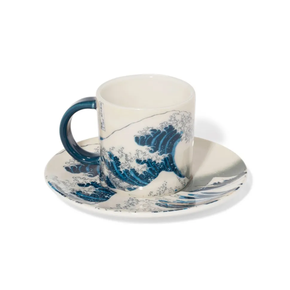 The Metropolitan Museum of Art Tableware*Hokusai Great Wave Espresso Cup And Saucer