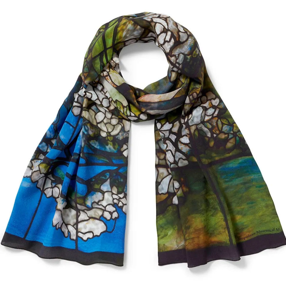 The Metropolitan Museum of Art Scarves & Wraps*Louis C. Tiffany Dogwood Oblong Silk Scarf