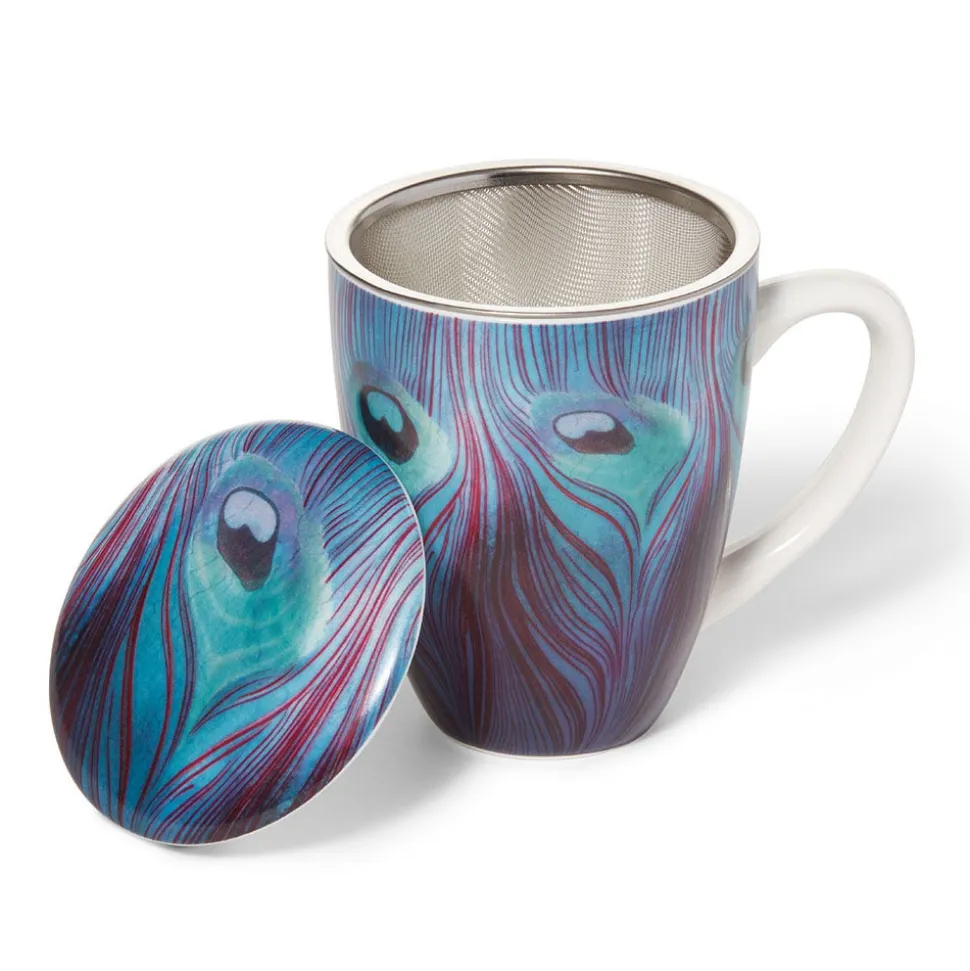 The Metropolitan Museum of Art Tableware*Louis C. Tiffany Peacock Feather Covered Mug With Tea Infuser