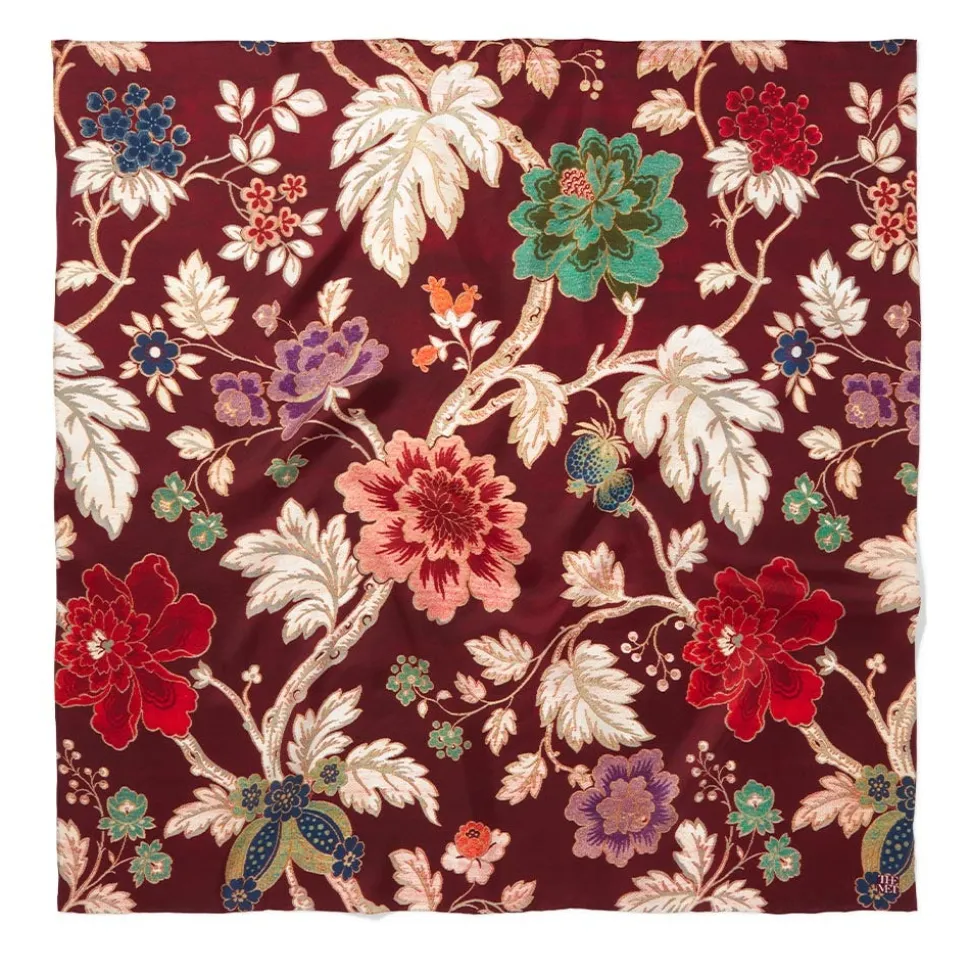 The Metropolitan Museum of Art Scarves & Wraps*Lyon Floral Square Silk Scarf