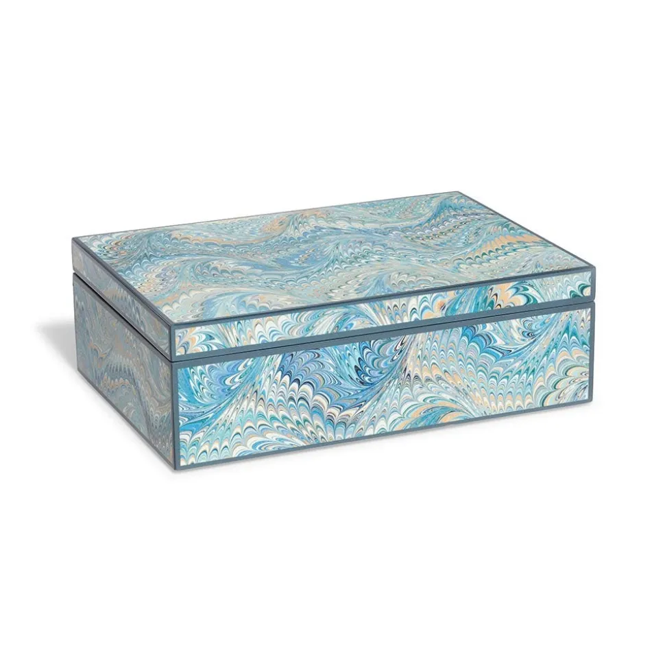 The Metropolitan Museum of Art Decorative Accents*Marbled Paper Rectangular Lacquer Box