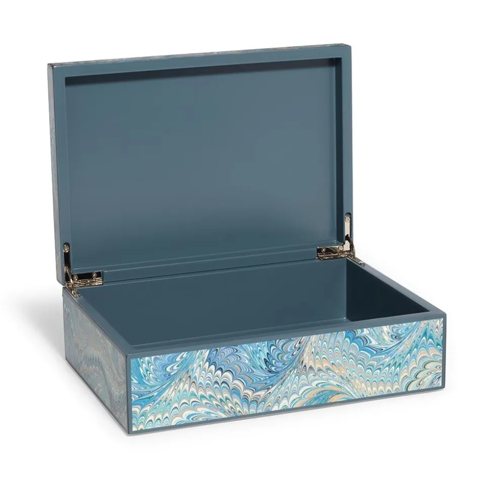 The Metropolitan Museum of Art Decorative Accents*Marbled Paper Rectangular Lacquer Box