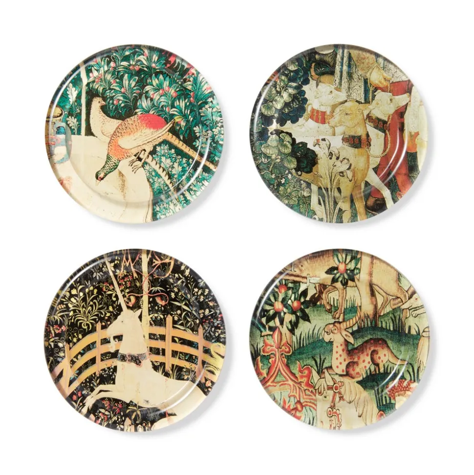 The Metropolitan Museum of Art Tableware*Medieval Creatures Glass Coasters