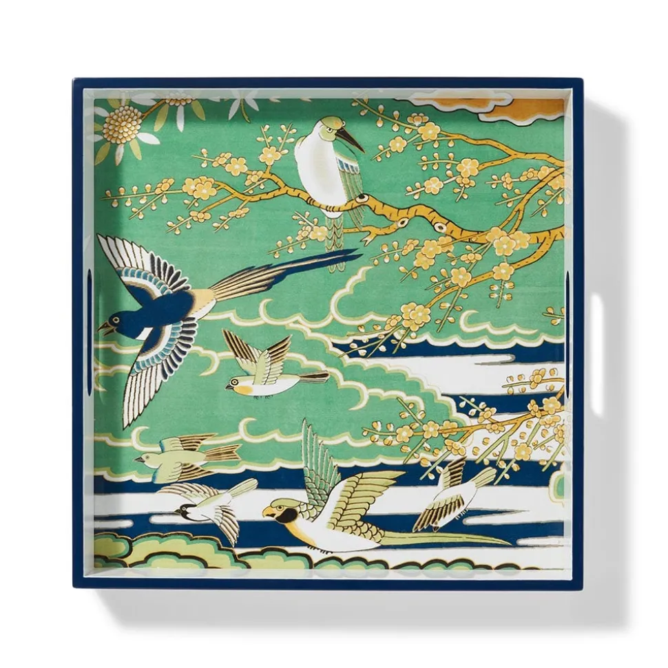 The Metropolitan Museum of Art Decorative Accents*Ming Birds And Flowering Branches Lacquer Tray