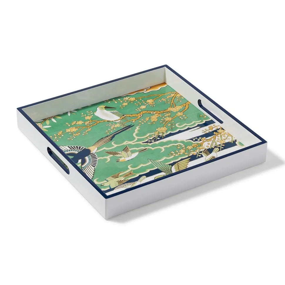 The Metropolitan Museum of Art Decorative Accents*Ming Birds And Flowering Branches Lacquer Tray