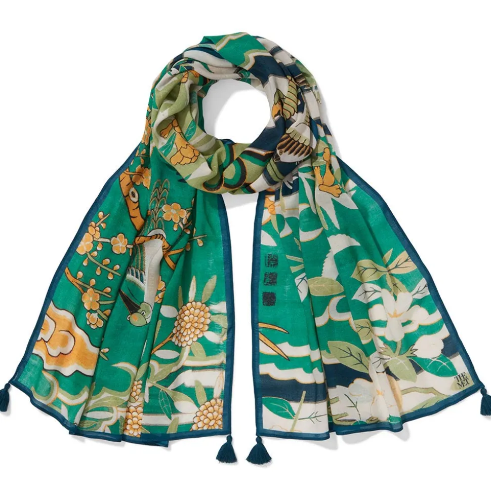 The Metropolitan Museum of Art Scarves & Wraps*Ming Birds And Flowering Branches Oversize Oblong Scarf