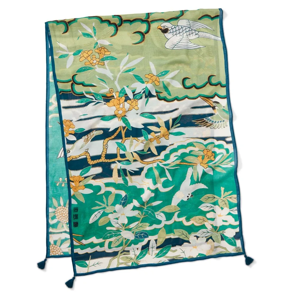 The Metropolitan Museum of Art Scarves & Wraps*Ming Birds And Flowering Branches Oversize Oblong Scarf