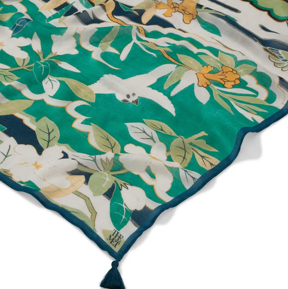 The Metropolitan Museum of Art Scarves & Wraps*Ming Birds And Flowering Branches Oversize Oblong Scarf