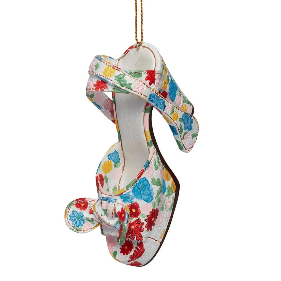 The Metropolitan Museum of Art Ornaments*Mixed Flora Platform Sandal Shoe Ornament