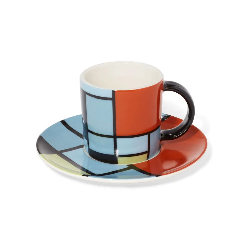 The Metropolitan Museum of Art Tableware*Mondrian Composition Espresso Cup And Saucer