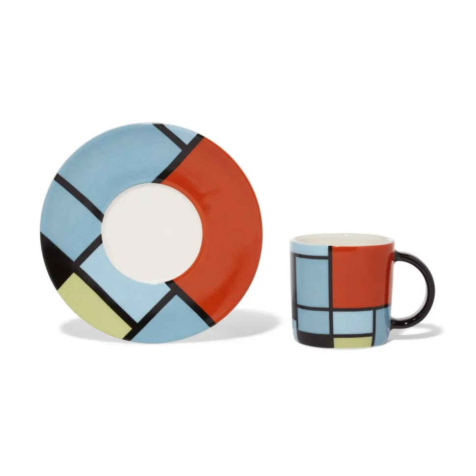 The Metropolitan Museum of Art Tableware*Mondrian Composition Espresso Cup And Saucer