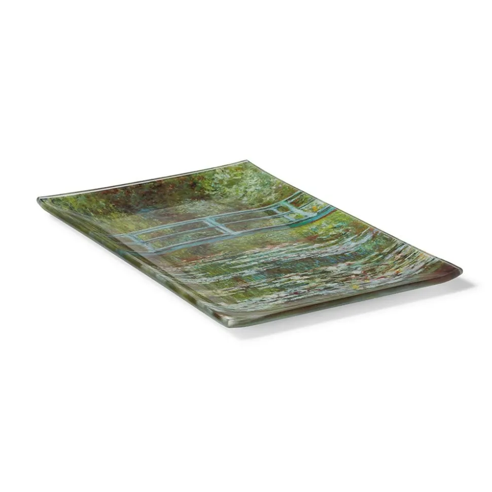 The Metropolitan Museum of Art Decorative Accents*Monet Bridge And Water Lilies Glass Tray