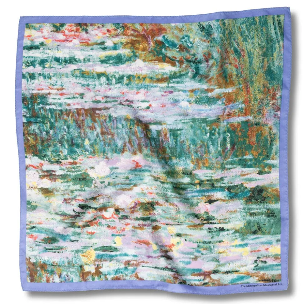 The Metropolitan Museum of Art Scarves & Wraps*Monet Bridge And Water Lilies Silk Neckerchief