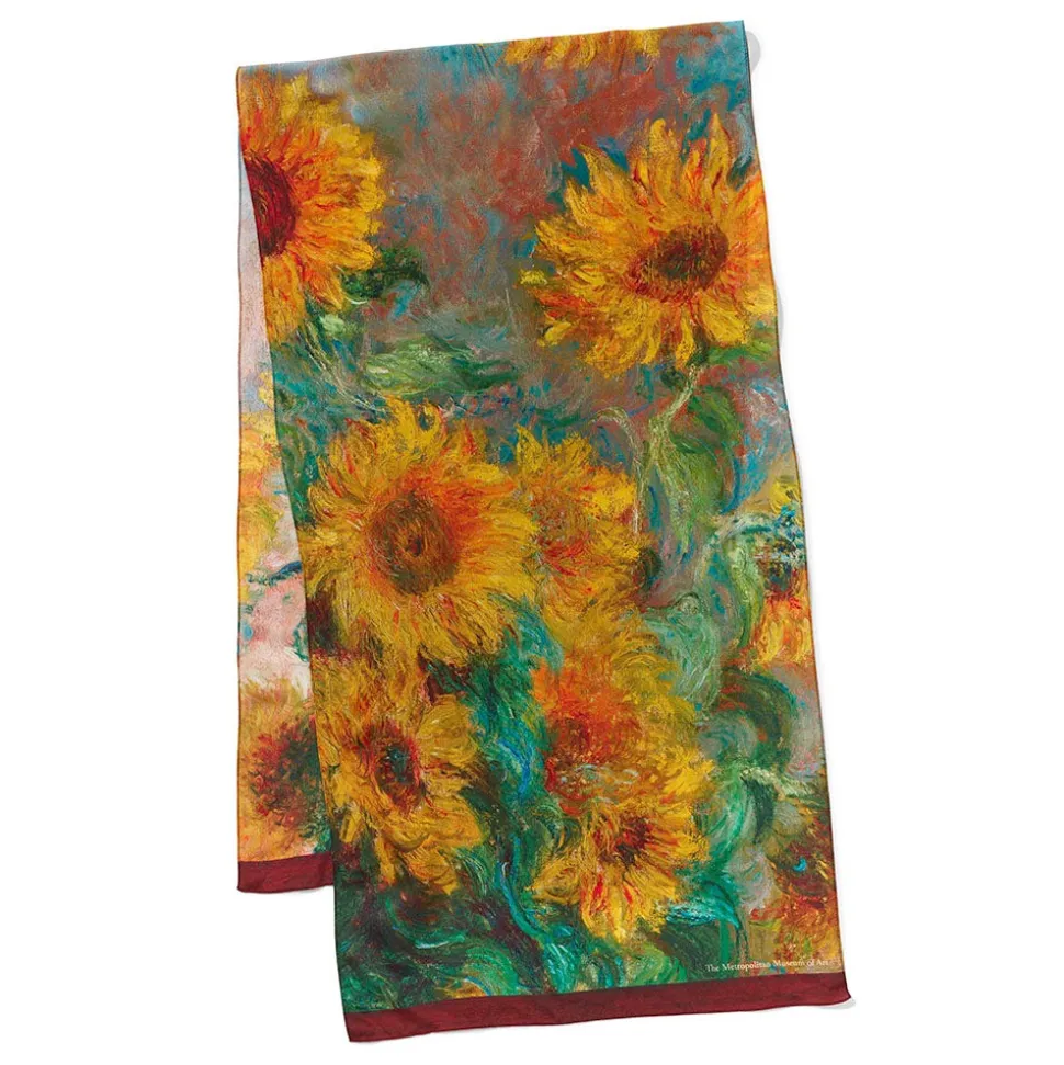 The Metropolitan Museum of Art Scarves & Wraps*Monet Sunflowers Oblong Silk Scarf