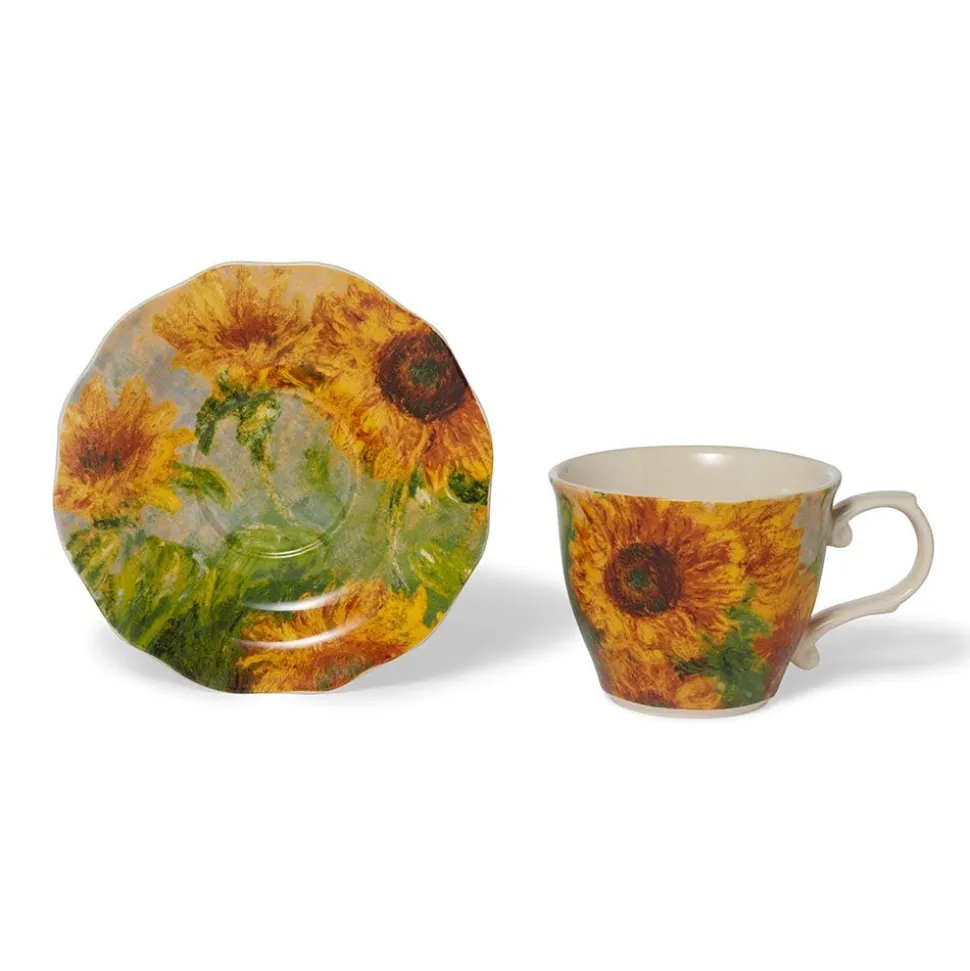 The Metropolitan Museum of Art Tableware*Monet Sunflowers Teacup And Saucer